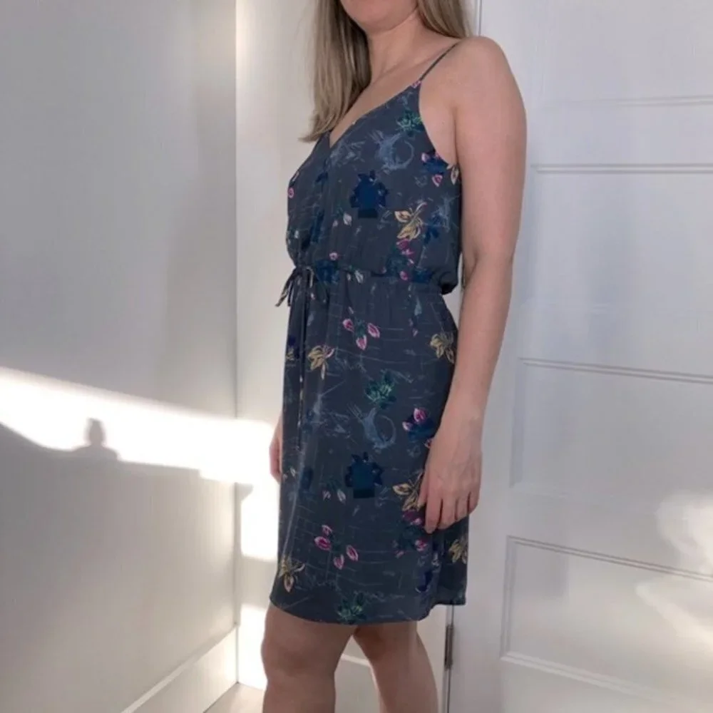 ARITZIA Babaton Blue Floral Casimir Dress Size XS - Picture 1 of 11